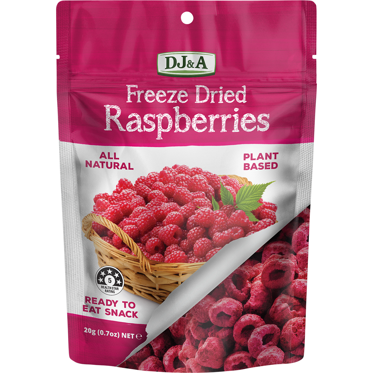 Freeze Dried Raspberries 10x20g