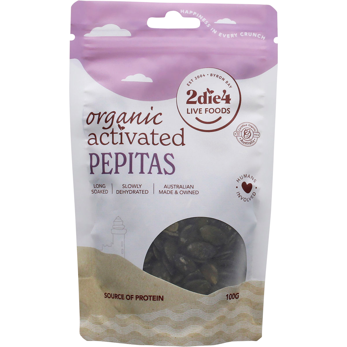 2die4 Live Foods Organic Activated Pepitas
