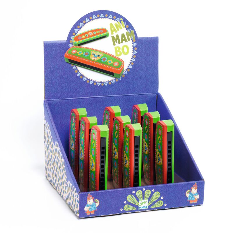 Djeco Animambo Harmonica CDU with 9 pieces