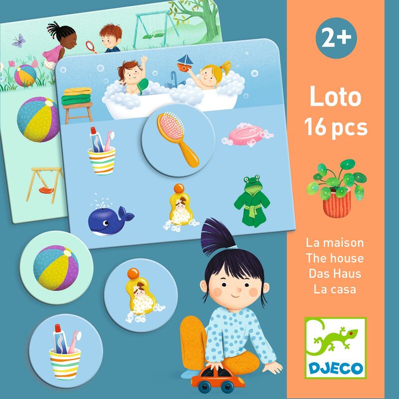 Djeco 30 piece The House Loto Game