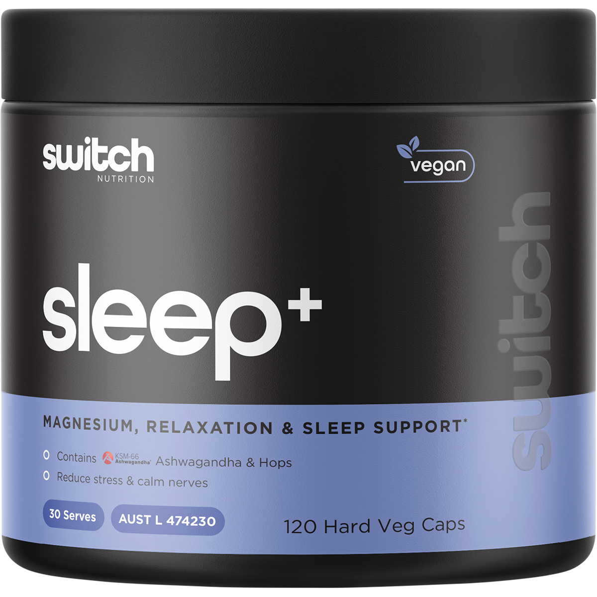 Switch Nutrition Sleep+ Magnesium 120 Caps