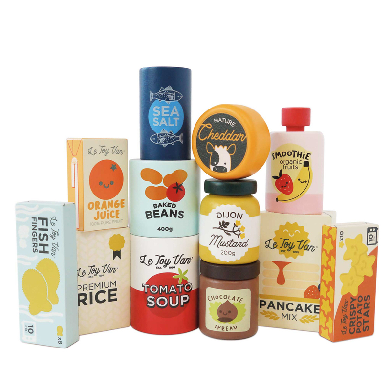 Le Toy Van Supermarket Grocery Weekly Shop - 12 Piece